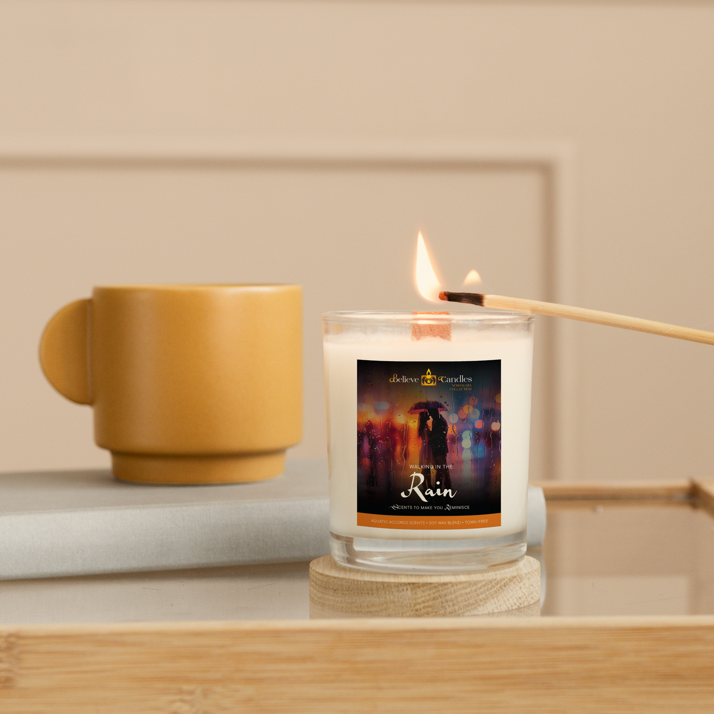 NOSTALGIA CANDLE WALKING IN THE RAIN