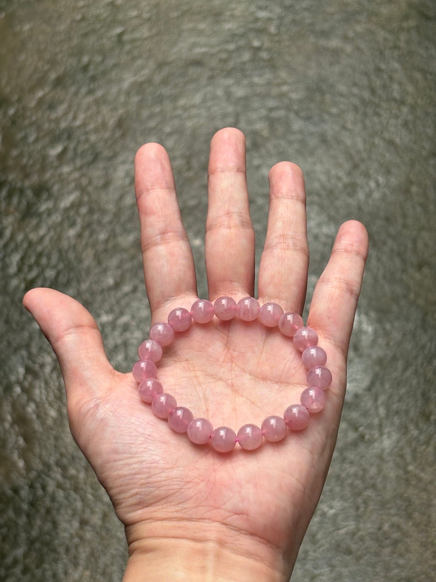 PURPLE ROSE QUARTZ BRACELET FROM BRAZIL