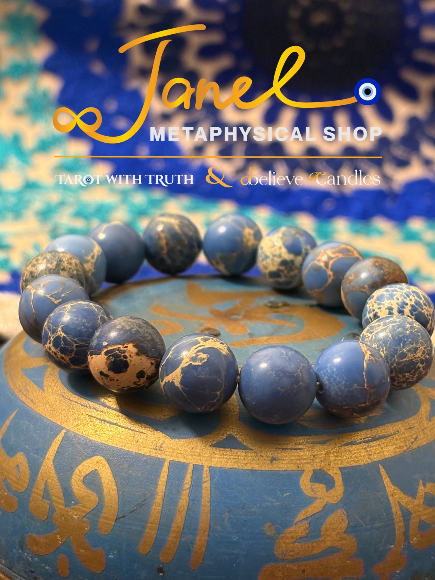 BLUE AGATE BRACELET