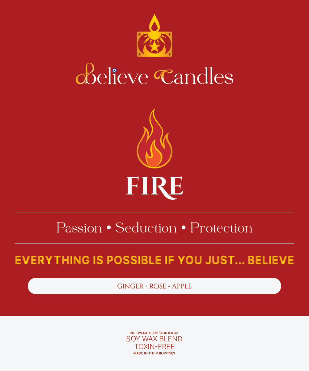 FIRE Believe Candles By Janel