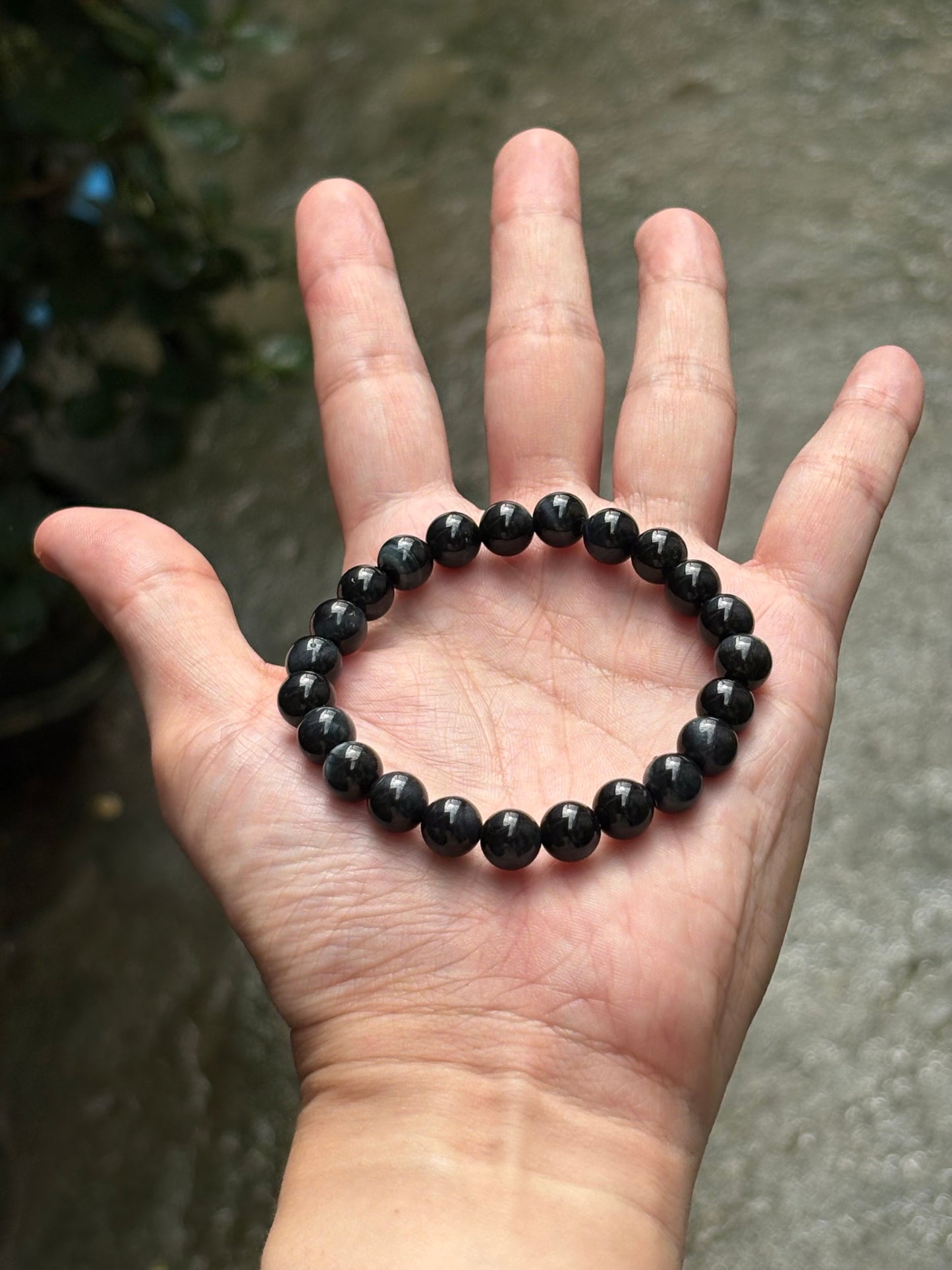 BLUE TIGER'S EYE BRACELET