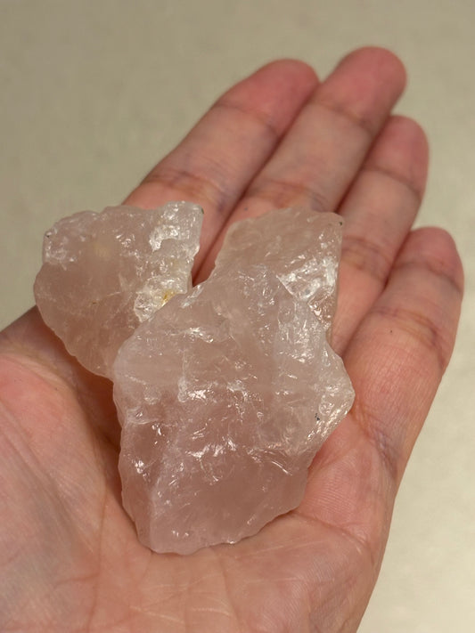 ROSE QUARTZ PINK RAW CRYSTAL STONE