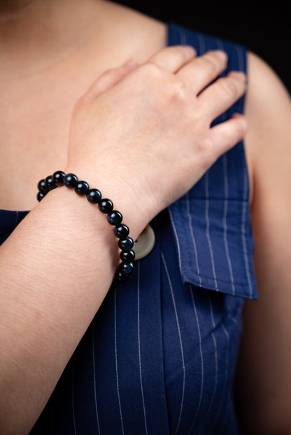 BLUE TIGER'S EYE BRACELET