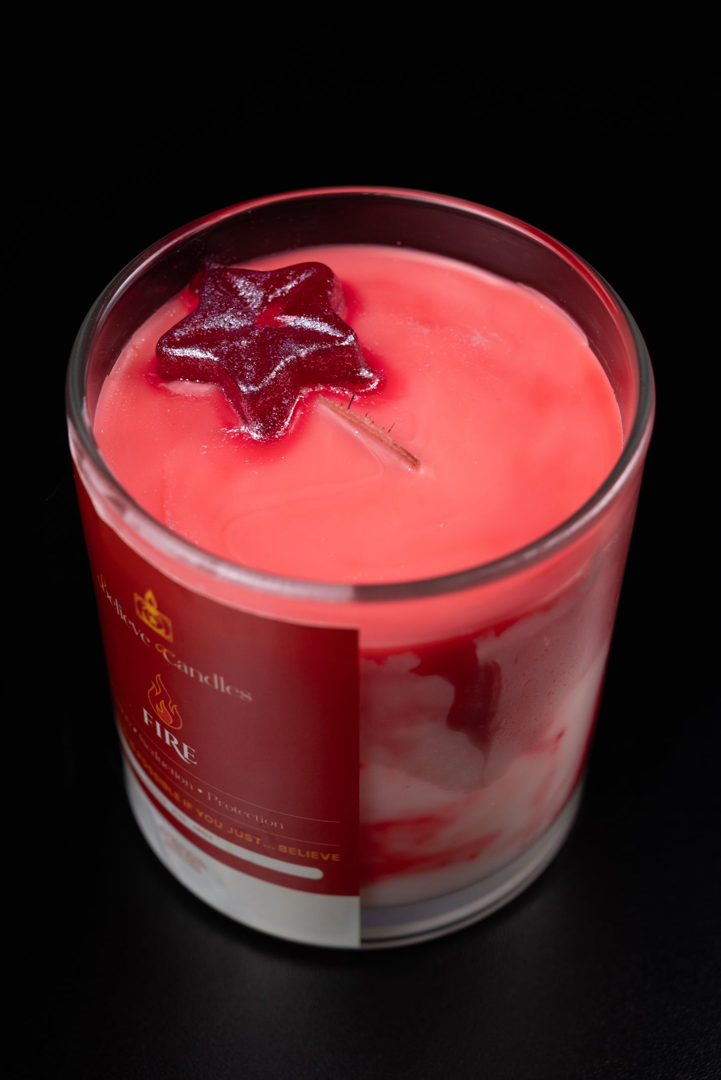 FIRE Believe Candles By Janel (SOLID SCENTED CANDLE)