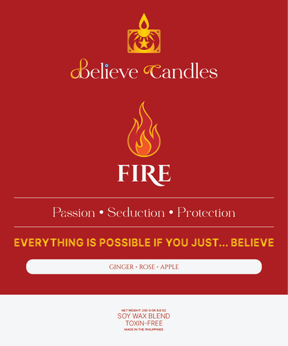 FIRE Believe Candles By Janel