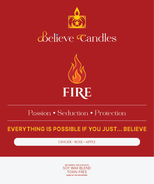 FIRE Believe Candles By Janel