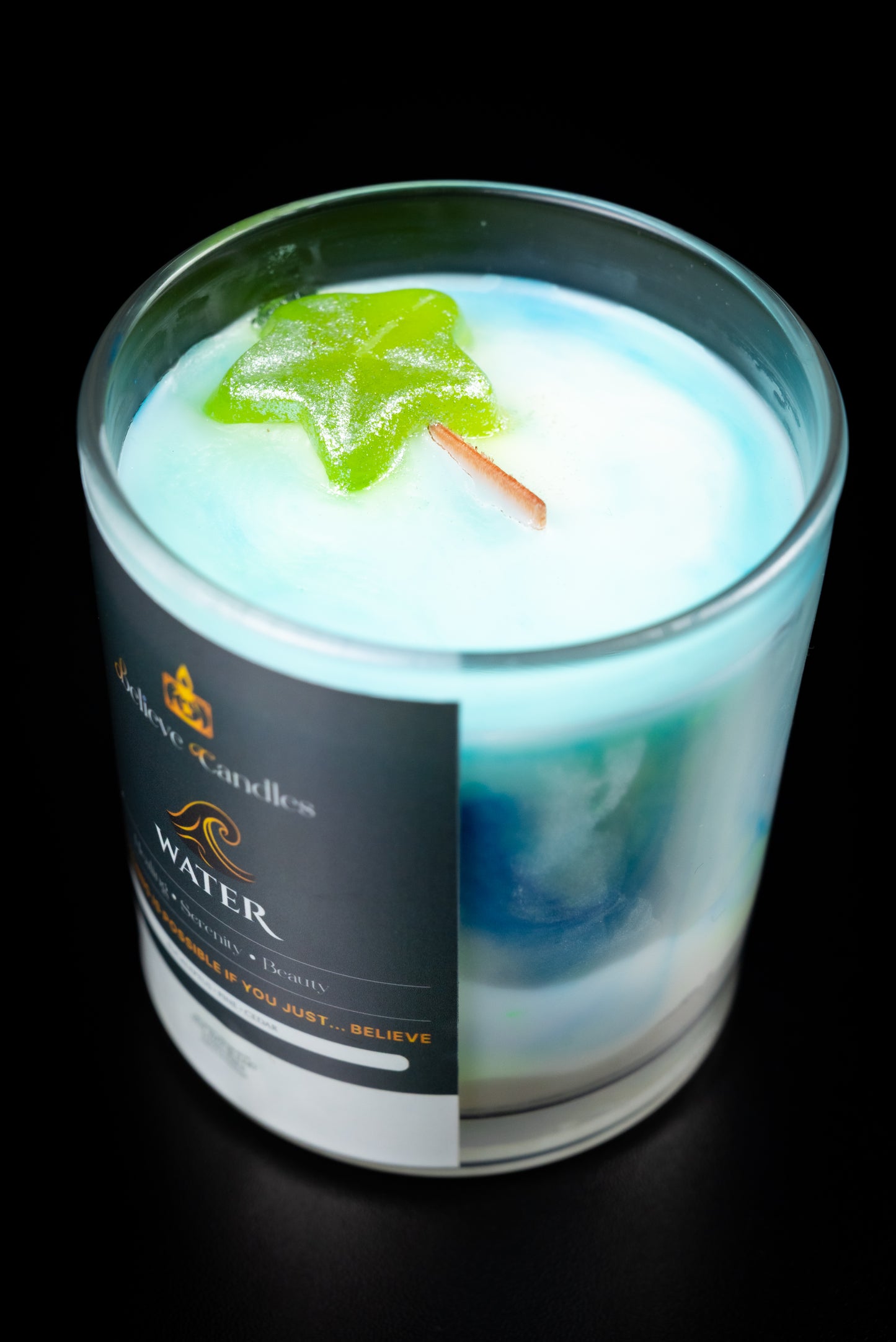 WATER Believe Candles By Janel (SOLID SCENTED CANDLE)